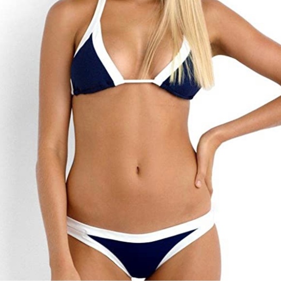 Seafolly Indigo Triangle Bikini Top, XS / AUS 8 / US 4 - Picture 6 of 6